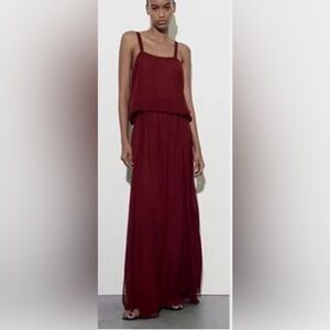 Zara dress , nuevo sin etiqueta maxi dress , red especial para cualquier ocasion